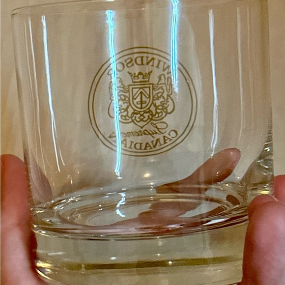 Windsor Canadian Supreme Glass, Gold Logo, Vintage Barware, Man Cave Essential - Picture 8 of 11
